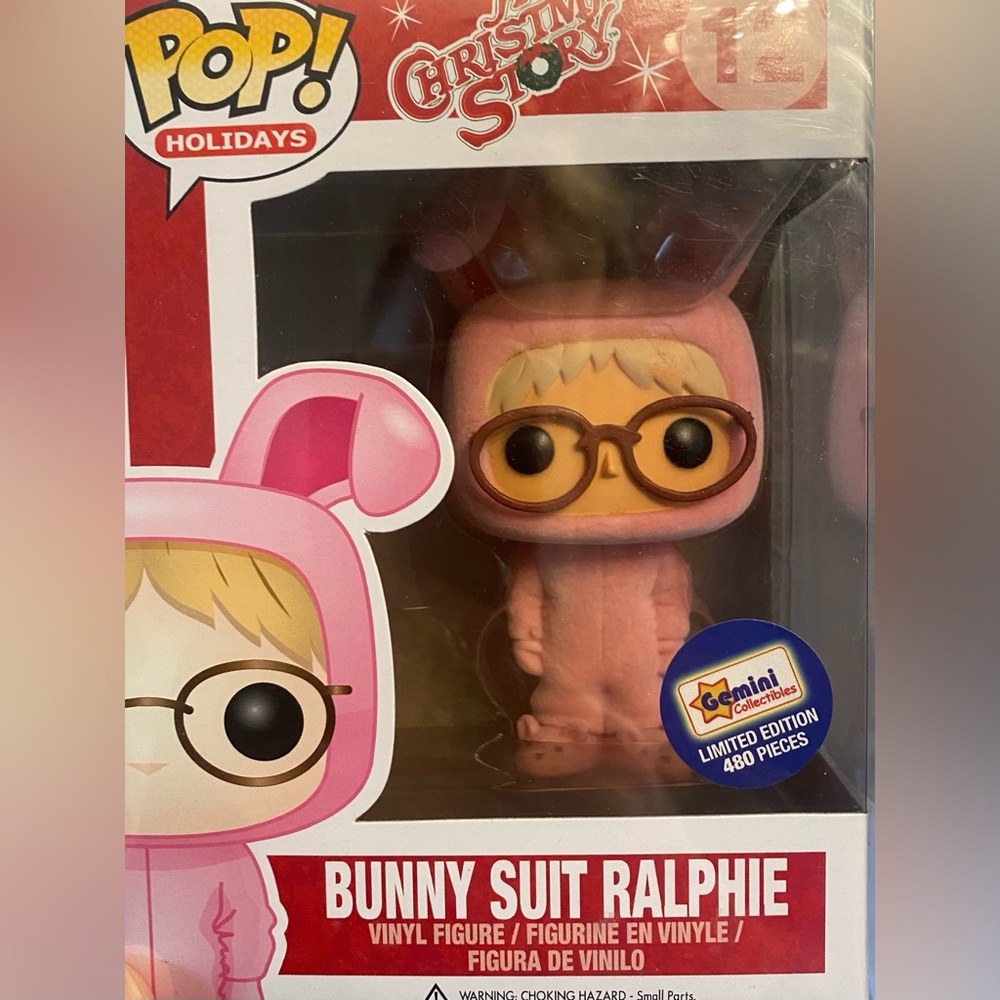 Funko pop “Holidays”, A Christmas Story, bunny suit Ralphie
